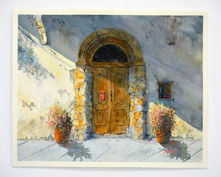 Original art for sale at UGallery.com | The Book Nook by Judy Mudd | $1,050 | watercolor painting | 13.5' h x 16.5' w | photo 3