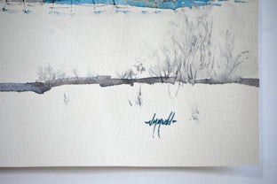 Winter in Utah by Judy Mudd |  Side View of Artwork 