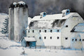 Original art for sale at UGallery.com | Winter in Utah by Judy Mudd | $900 | watercolor painting | 12' h x 16' w | thumbnail 4