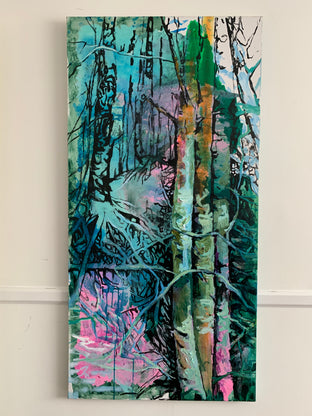 Original art for sale at UGallery.com | Encounter by Julia Hacker | $3,200 | acrylic painting | 60' h x 30' w | photo 3