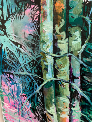 Original art for sale at UGallery.com | Encounter by Julia Hacker | $3,200 | acrylic painting | 60' h x 30' w | photo 4