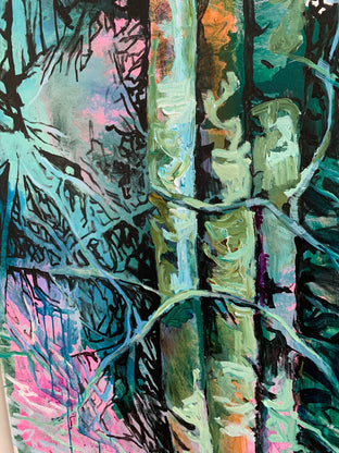 Original art for sale at UGallery.com | Encounter by Julia Hacker | $3,200 | acrylic painting | 60' h x 30' w | photo 4