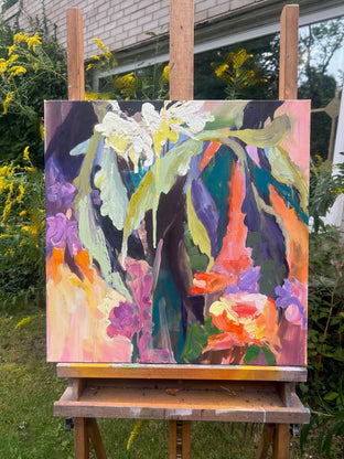 Floral Abstract by Julia Hacker |  Context View of Artwork 