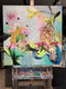 Original art for sale at UGallery.com | Floral Dance by Julia Hacker | $3,325 | acrylic painting | 34' h x 34' w | thumbnail 3