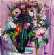 Original art for sale at UGallery.com | Flowers for Mother by Julia Hacker | $3,125 | acrylic painting | 34' h x 34' w | thumbnail 1