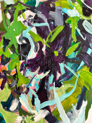 Green Vibrations by Julia Hacker |   Closeup View of Artwork 