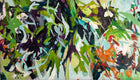 Original art for sale at UGallery.com | Green Vibrations by Julia Hacker | $3,350 | acrylic painting | 30' h x 60' w | thumbnail 1