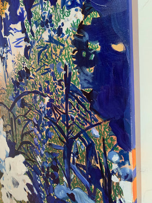 Original art for sale at UGallery.com | Wild Flower Field by Julia Hacker | $1,850 | acrylic painting | 36' h x 24' w | photo 2