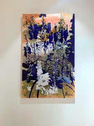 Original art for sale at UGallery.com | Wild Flower Field by Julia Hacker | $1,850 | acrylic painting | 36' h x 24' w | photo 3