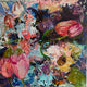 Original art for sale at UGallery.com | Floral Extravaganza by Julia Hacker | $3,350 | oil painting | 36' h x 36' w | thumbnail 1