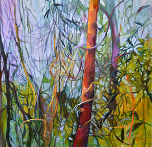 Original art for sale at UGallery.com | Life is Beautiful by Julia Hacker | $3,425 | oil painting | 40' h x 40' w | photo 1
