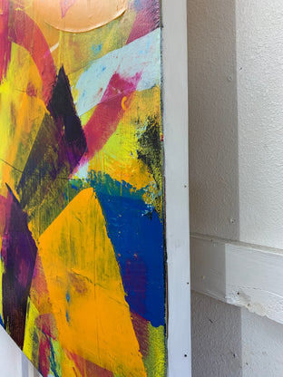 Original art for sale at UGallery.com | Inside the Rainbow by Julie Weaverling | $2,175 | mixed media artwork | 30' h x 40' w | photo 2