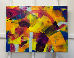 Original art for sale at UGallery.com | Inside the Rainbow by Julie Weaverling | $2,175 | mixed media artwork | 30' h x 40' w | photo 3