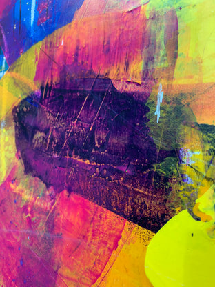 Original art for sale at UGallery.com | Inside the Rainbow by Julie Weaverling | $2,175 | mixed media artwork | 30' h x 40' w | photo 4