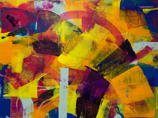 Original art for sale at UGallery.com | Inside the Rainbow by Julie Weaverling | $2,175 | mixed media artwork | 30' h x 40' w | photo 1