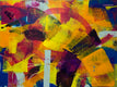 Original art for sale at UGallery.com | Inside the Rainbow by Julie Weaverling | $2,175 | mixed media artwork | 30' h x 40' w | thumbnail 1