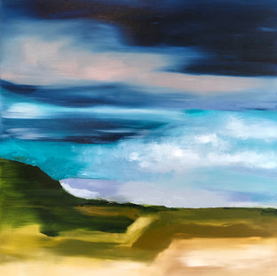 Original art for sale at UGallery.com | July 5th by Sarah Parsons | $1,000 | oil painting | 24' h x 24' w | photo 1