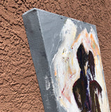 Original art for sale at UGallery.com | The Two of Us by Sharon Sieben | $975 | acrylic painting | 36' h x 18' w | thumbnail 2