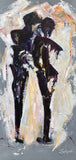 Original art for sale at UGallery.com | The Two of Us by Sharon Sieben | $975 | acrylic painting | 36' h x 18' w | thumbnail 1