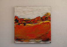 Original art for sale at UGallery.com | Autumn Glow by Kajal Zaveri | $2,500 | oil painting | 30' h x 30' w | thumbnail 3