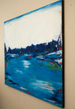 Original art for sale at UGallery.com | Expansive Views by Kajal Zaveri | $6,500 | oil painting | 48' h x 60' w | thumbnail 2