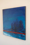 Original art for sale at UGallery.com | Feeling Serene by Kajal Zaveri | $2,700 | oil painting | 30' h x 30' w | thumbnail 2