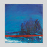 Original art for sale at UGallery.com | Feeling Serene by Kajal Zaveri | $2,700 | oil painting | 30' h x 30' w | thumbnail 3