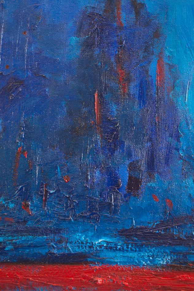 Feeling Serene by Kajal Zaveri |  Closeup View of Artwork 