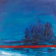 Original art for sale at UGallery.com | Feeling Serene by Kajal Zaveri | $2,700 | oil painting | 30' h x 30' w | thumbnail 1