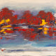 Original art for sale at UGallery.com | Morning Reflection by Kajal Zaveri | $1,350 | oil painting | 20' h x 20' w | thumbnail 1