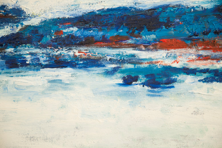 Somewhere... Feeling Calm by Kajal Zaveri |   Closeup View of Artwork 