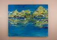Original art for sale at UGallery.com | Somewhere... Enjoying the View by Kajal Zaveri | $6,500 | oil painting | 48' h x 60' w | thumbnail 3