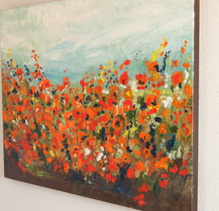 Original art for sale at UGallery.com | Summer Blooms by Kajal Zaveri | $2,500 | oil painting | 30' h x 40' w | photo 2