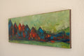 Original art for sale at UGallery.com | Summer Breeze in the City by Kajal Zaveri | $1,300 | oil painting | 12' h x 36' w | thumbnail 2