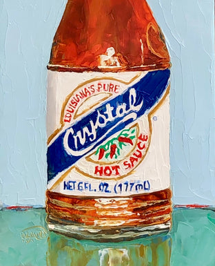 Original art for sale at UGallery.com | Crystal Hot Sauce by Karen Barton | $475 | oil painting | 12' h x 6' w | photo 4