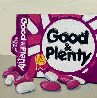 Original art for sale at UGallery.com | Plenty Good by Karen Barton | $450 | oil painting | 8' h x 8' w | photo 1