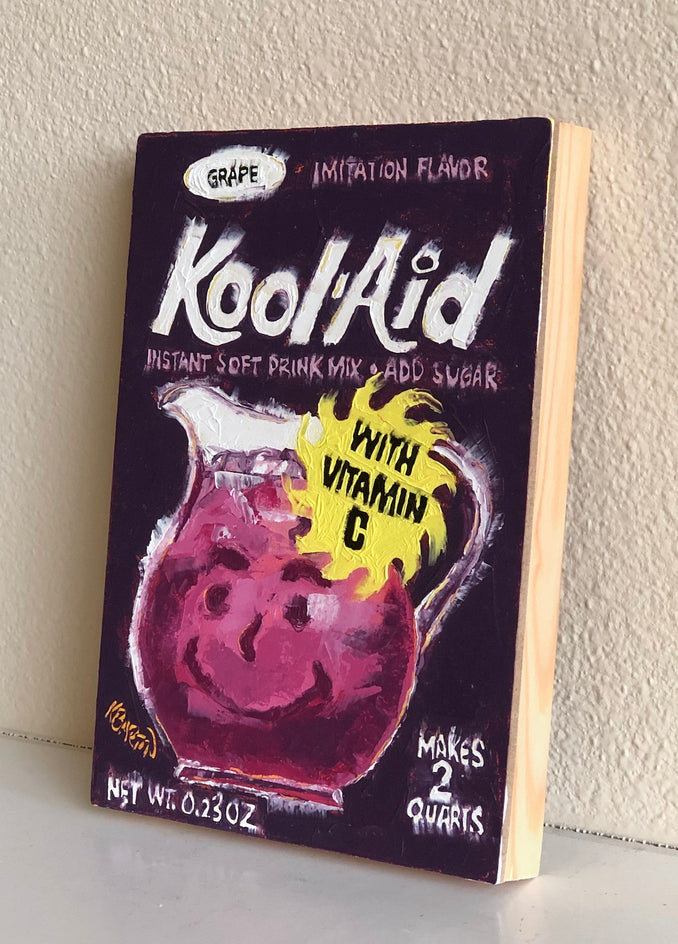 You Have a Mustache by Karen Barton |  Side View of Artwork 