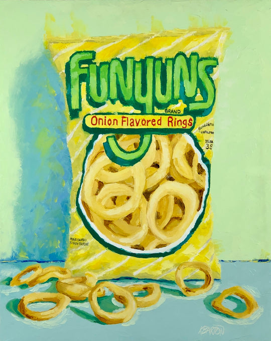 Yum Yum Funyuns by Karen Barton - oil painting