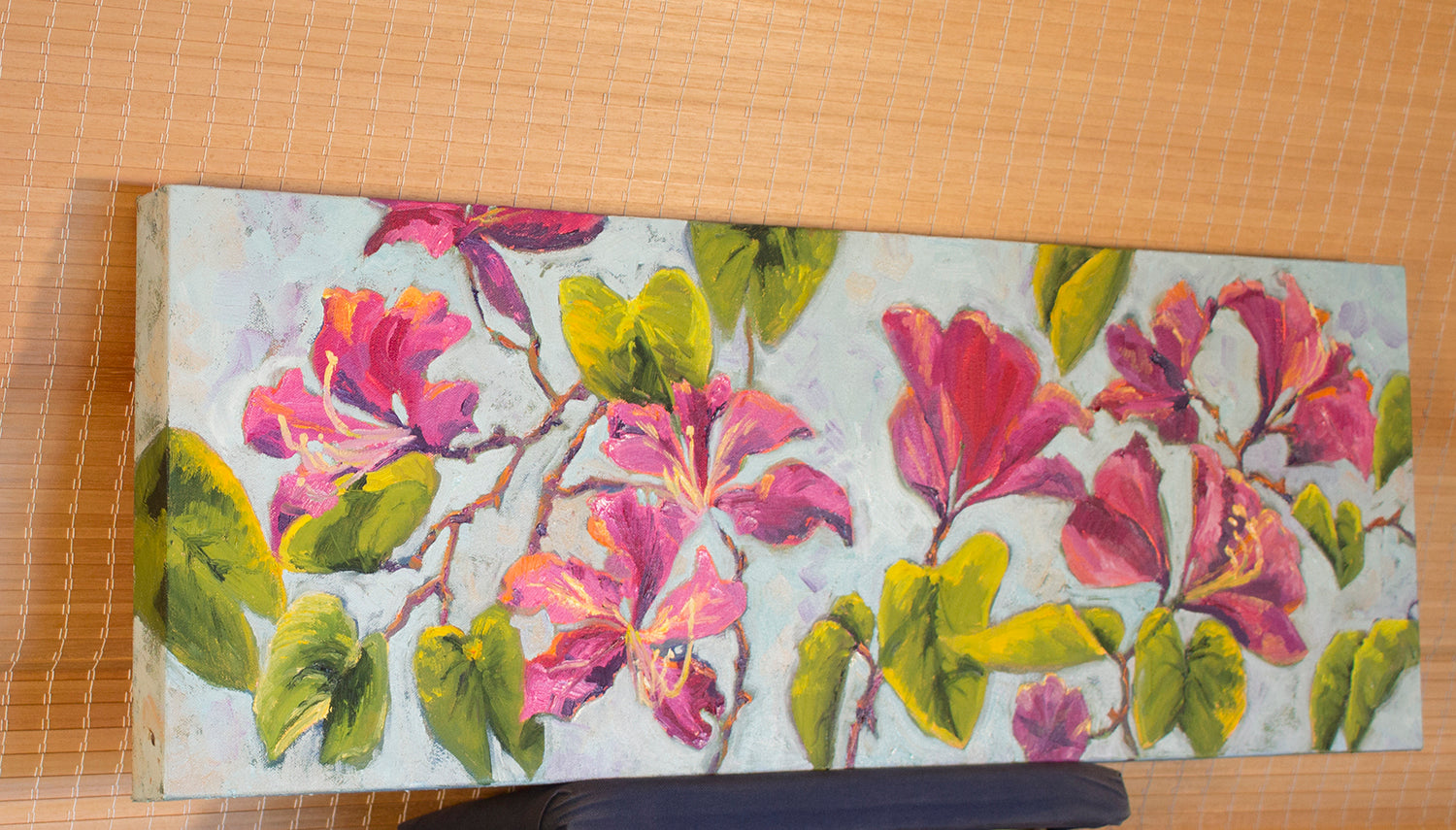 Bauhinia by Karen E Lewis |  Side View of Artwork 