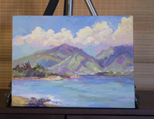 Original art for sale at UGallery.com | Hale Mahina by Karen E Lewis | $575 | oil painting | 12' h x 16' w | photo 3