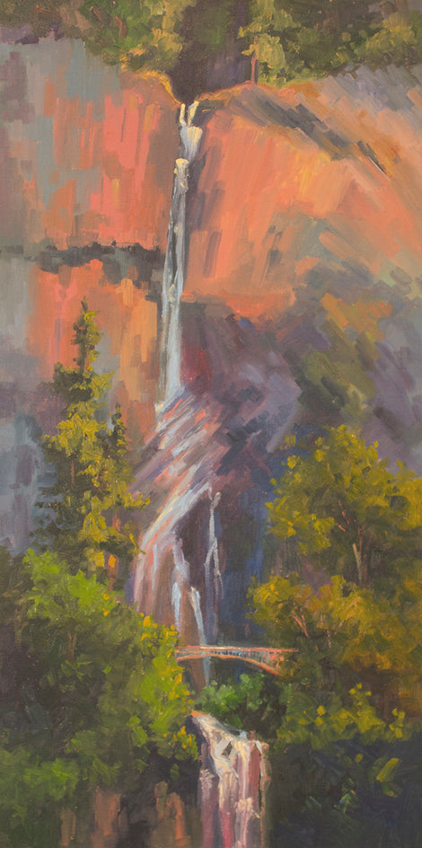 Multnomah Falls Bridge by Karen E Lewis |  Artwork Main Image 