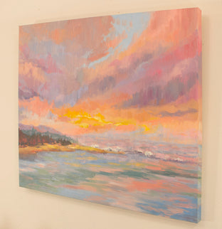 South Jetty Sky by Karen E Lewis |  Side View of Artwork 