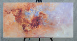 Original art for sale at UGallery.com | Like Scattered Birds by Karen Hansen | $3,450 | acrylic painting | 24' h x 48' w | thumbnail 3
