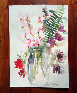Simple Flower Vase by Karin Johannesson |  Side View of Artwork 