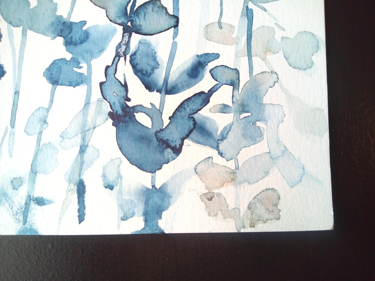 Winter Field by Karin Johannesson |  Side View of Artwork 