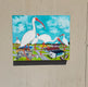 Original art for sale at UGallery.com | Ibis Invasion by Kat Silver | $675 | oil painting | 11' h x 14' w | thumbnail 4