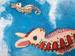 Original art for sale at UGallery.com | Sea Horse Bunnies by Kat Silver | $325 | oil painting | 10' h x 8' w | thumbnail 4