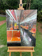 Original art for sale at UGallery.com | A Commuter by Keith Thomson | $1,500 | mixed media artwork | 30' h x 24' w | thumbnail 3