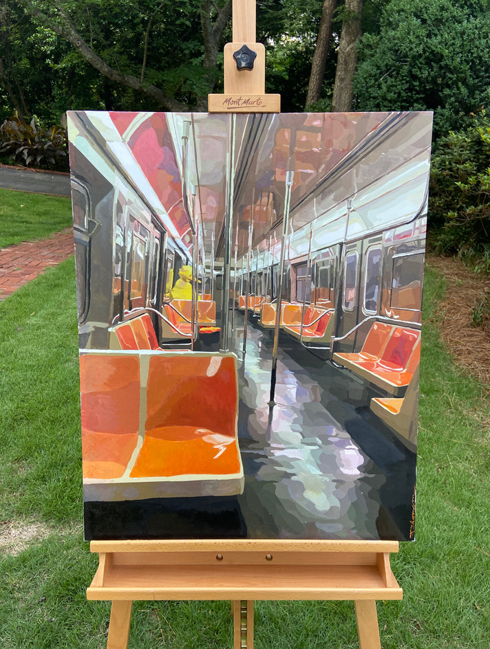 A Commuter by Keith Thomson |  Context View of Artwork 