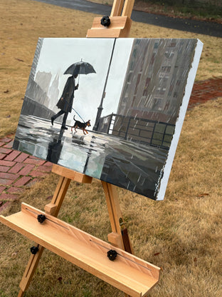 Happy Hour by Keith Thomson |  Side View of Artwork 